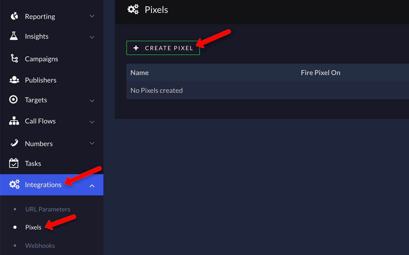Create postback URL in Ringba