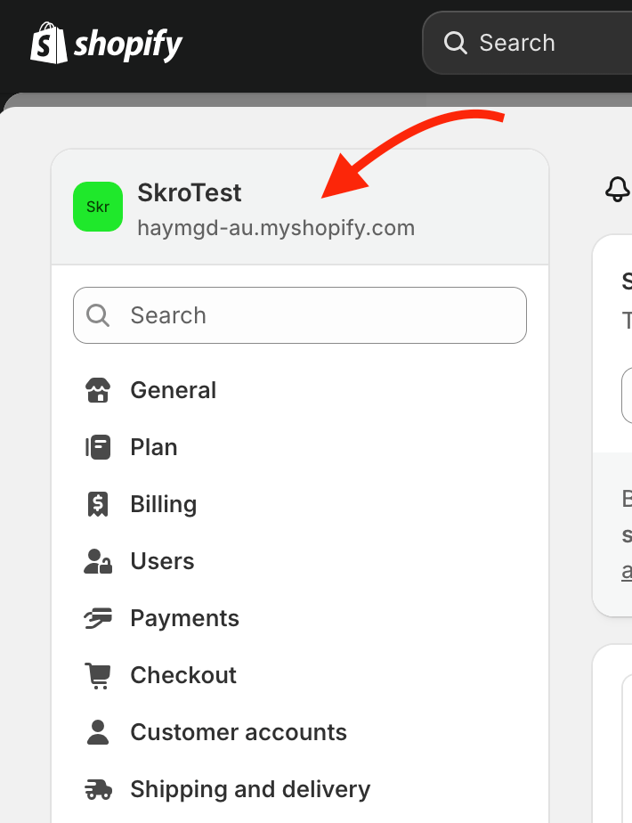 Shopify Integration step 3.1