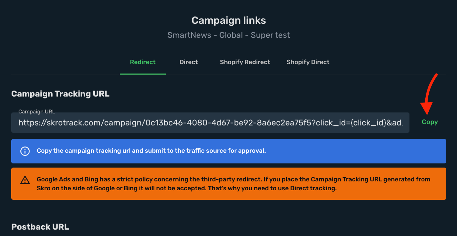 Setup Skro Campaign step 4