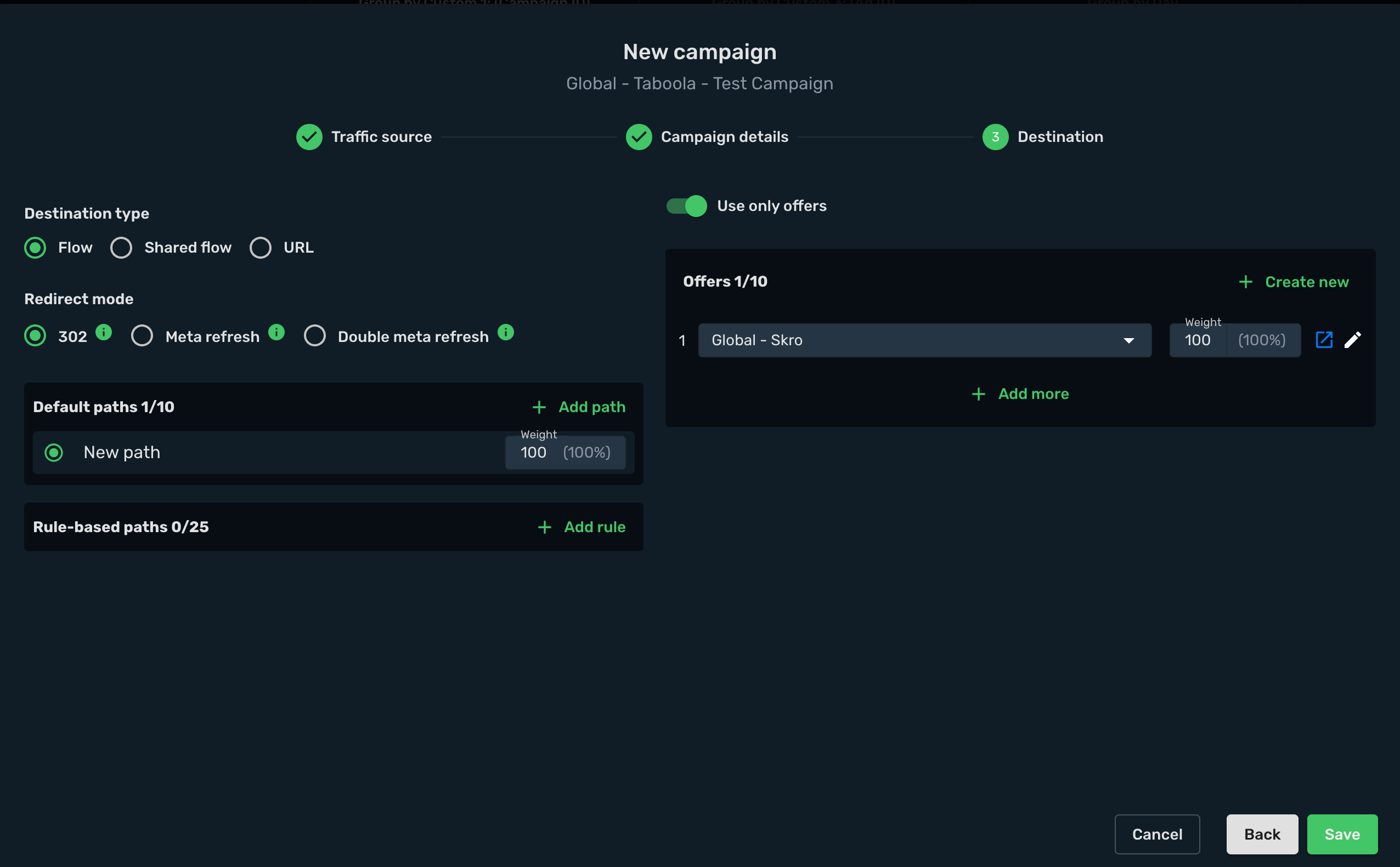 Setup Skro Campaign