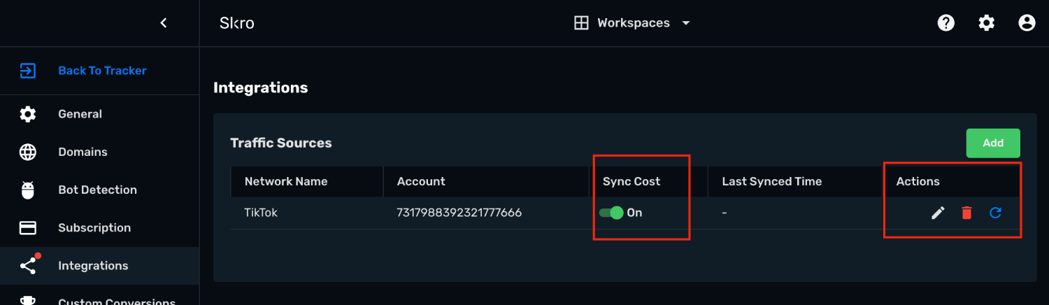 TikTok and Skro Integration step 6
