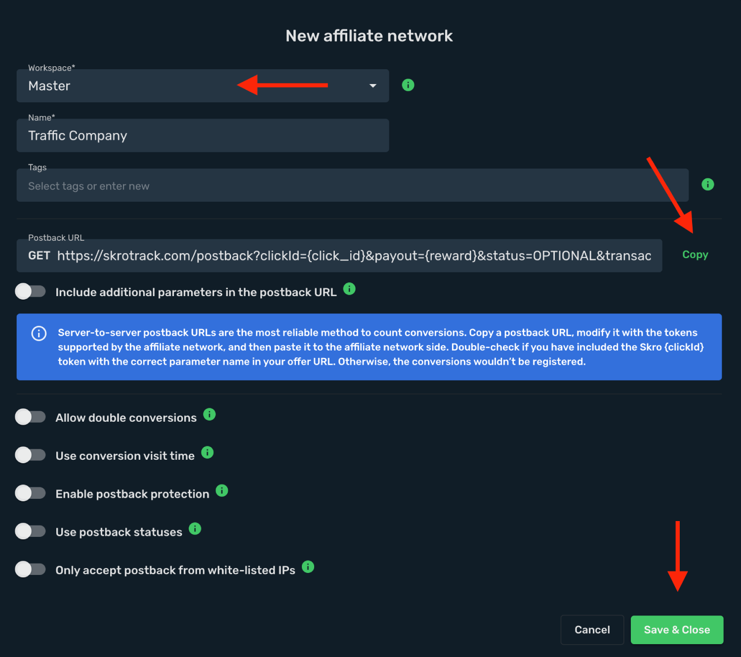 Save Traffic Company as affiliate network