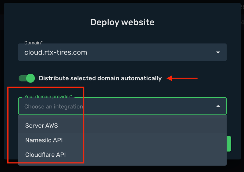 website deploy 2