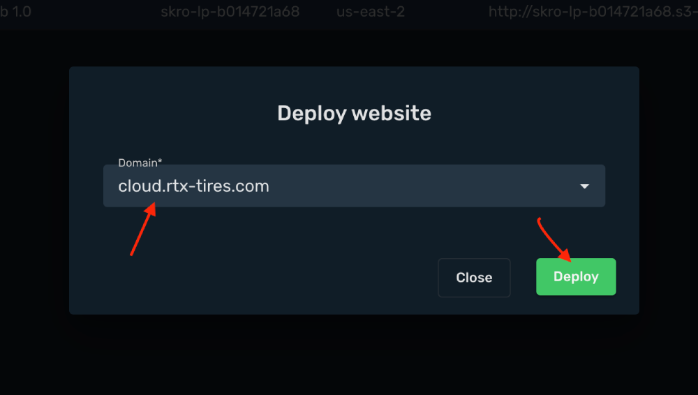 website deploy 2