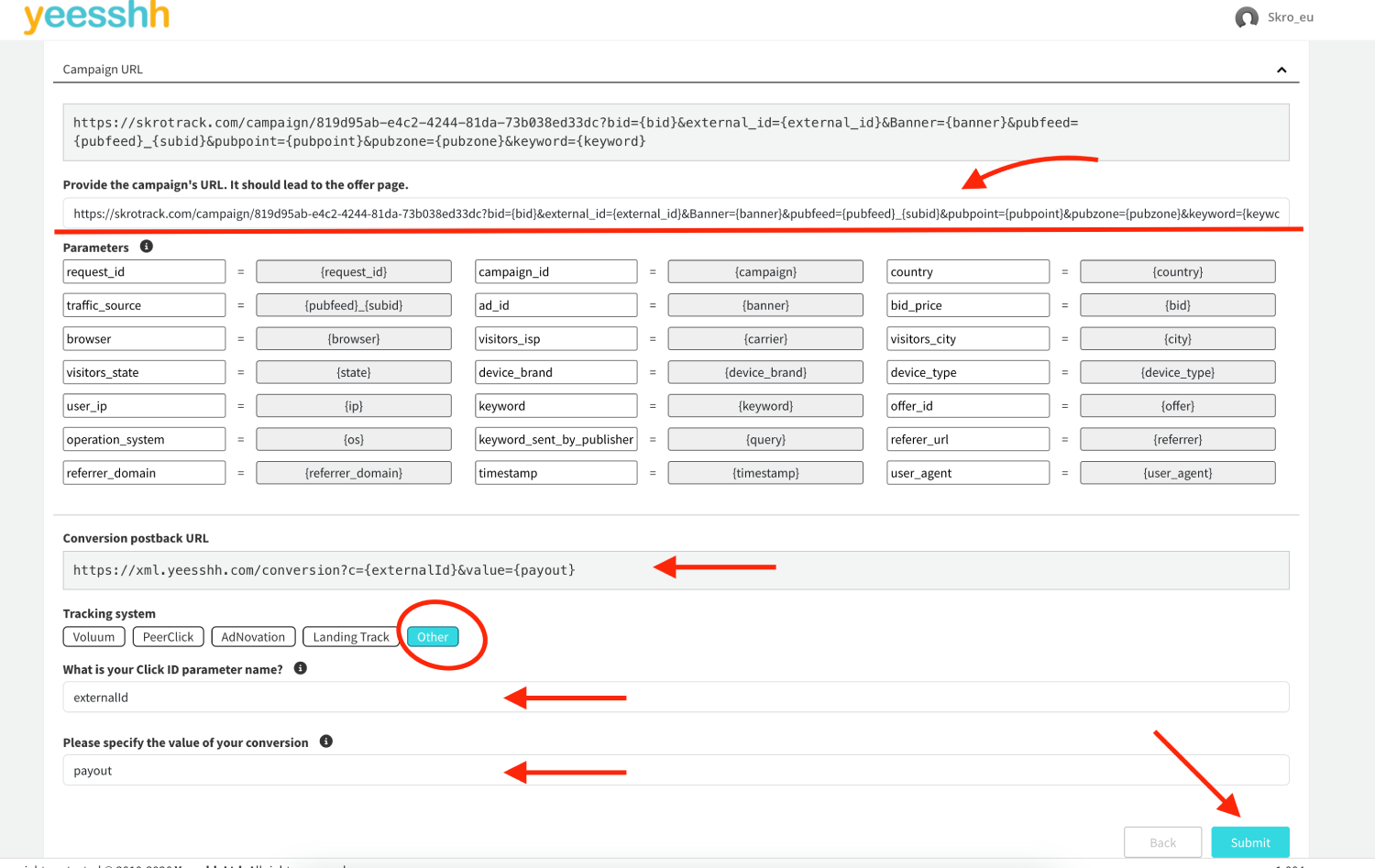 Step 3. Create a campaign in Yeesshh 5